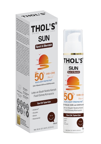 Thol's Sun Spot & Blemish Fluid Leke ve Siyah Nokta Karşıtı Koruyucu Güneş Kremi SPF50+ 50 ML Thol's Sun Spot & Blemish Fluid Leke ve Siyah Nokta Karşıtı Koruyucu Güneş Kremi SPF50+ 50 ML