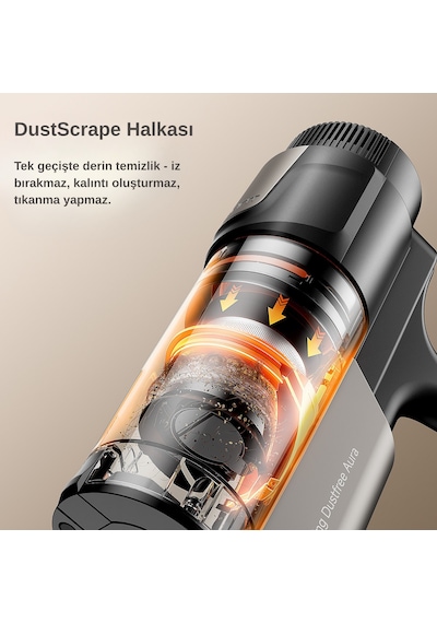 Uwant V600 600 W Motor Gücüne Sahip Otomatik Gri Dikey Süpürge