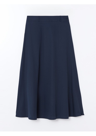 Lcwaıkıkı Classic Lacivert Standart Fit Poplin Kadın Etek