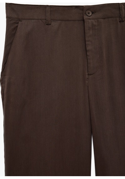 Koton Cepli Rahat Kalıp Viskon Karışımlı Geniş Paça Klasik Pantolon Kahverengi 7wam40141nw Kahve Koton Cepli Rahat Kalıp Viskon Karışımlı Geniş Paça Klasik Pantolon Kahverengi 7wam40141nw Kahve