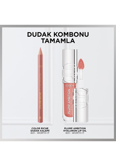 Plump Ambition Hyaluron Lip Oil Besleyici Ve Nemlendirici Dudak Parlatıcısı - 601 Worth It Diğer