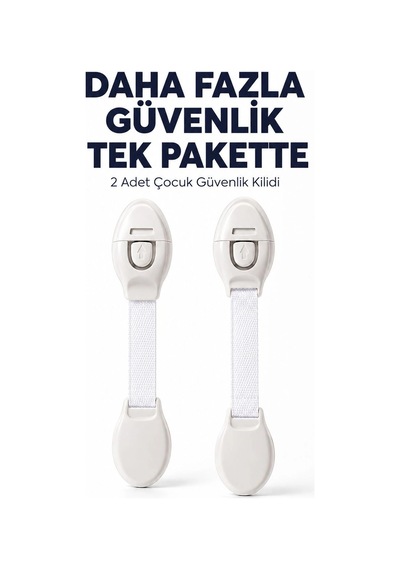 2 Adet Güçlü Yapışkanlı Çocuk Güvenlik Kilidi