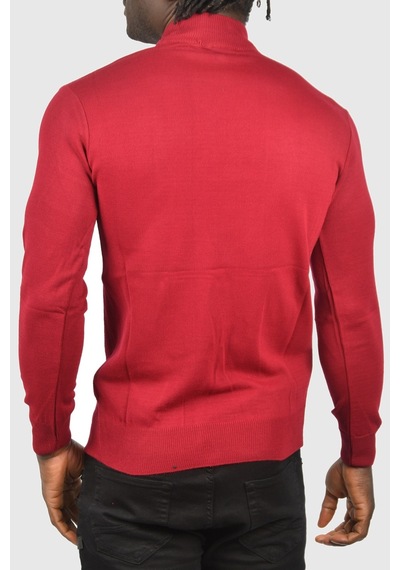 Deepsea Erkek Bordo Dar Kesim Yarım Balıkçı Yaka Desenli Triko Yarım Boğazlı Kazak 2505505 Bordo Deepsea Erkek Bordo Dar Kesim Yarım Balıkçı Yaka Desenli Triko Yarım Boğazlı Kazak 2505505 Bordo