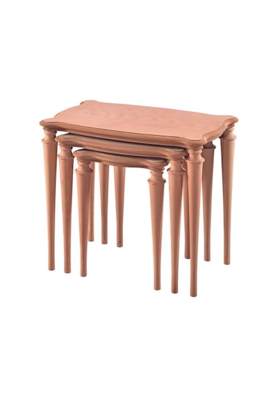 Mkd - Zgn 114 / Sanat Zigon Sehpa Ham Cilasız Ahşap