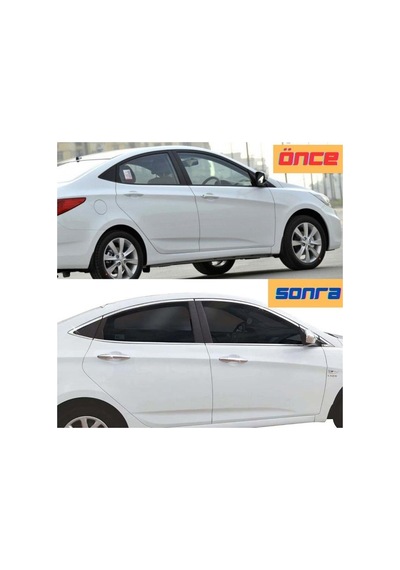 Hyundai Accent Blue 2011-2017 Tamtur 14 Parça Krom Cam Çıtası