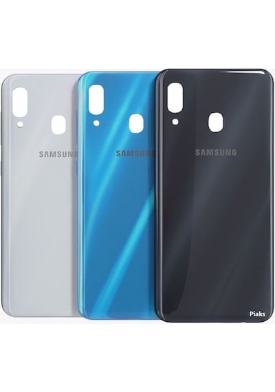Samsung Uyumlu A20 - A205 Arka Kapak Batarya Pil Kapağı Beyaz