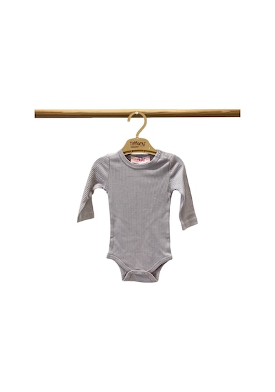 Tiffany Baby & Kids Tiffany Baby Organik Theme Uzun Kol Çıtçıtlı Body 88011 Lila