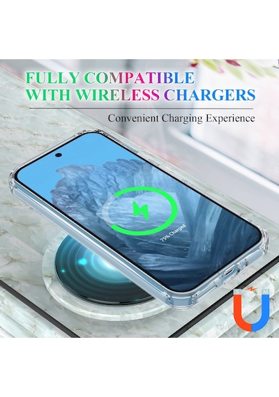 Caseonn Google Pixel 10 Pro Xl Kılıf Magsafe Özellikli Sararmaz Kristal Sert Kapak Şeffaf