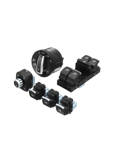 Volkswagen Jetta Far Anahtarı Cam Düğme Seti 2006-2011