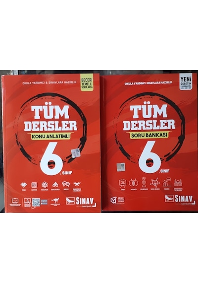 6.sınıf Tüm Dersler Konu Anlatım+soru Bankası Takım Sınav Yayınll