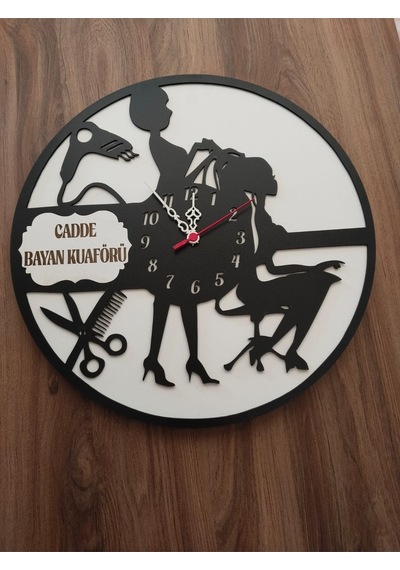 Kuaför & Güzellik Merkezi Kişiye Özel İsim Yazılı Şık Ve Kalite Siyah