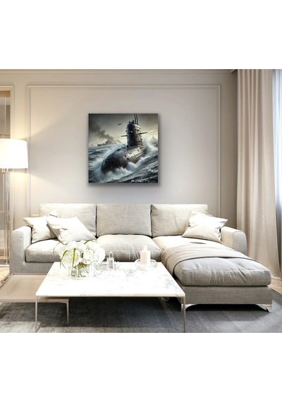 Denizaltı Kanvas Tablo 90x90cm