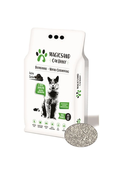 Magicsand Cat Litter Active Carbon Bentonit Kedi Kumu 20 L
