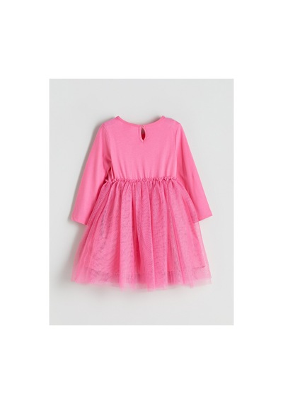 LC Waikiki Alıta Cıty Farkıyla Lcw Kids Pembe Penye Baskılı Kız Çocuk Elbise Pembe - 928406420 Pembe