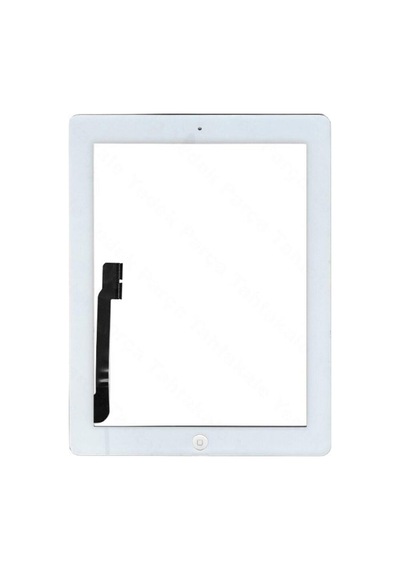 Uyumlu Apple iPad 4 A1460 Butonlu Dokunmatik Beyaz