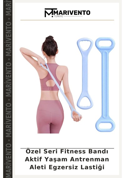 Özel Seri Fitness Bandı Aktif Yaşam Antrenman Aleti Egzersiz Lastiği Çok Renkli
