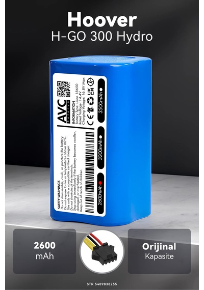 Hoover Uyumlu H-go 300 Hydro 2600mah Robot Süpürge Bataryası G.g