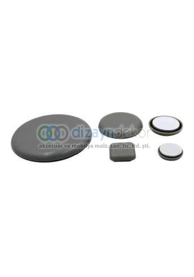 Sandalye Koltuk Keçesi Teflon Plastik Yapışkanlı 28 Mm.-12 Adet