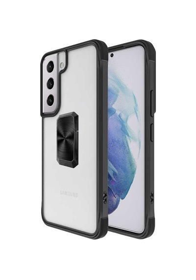 Zore Galaxy Uyumlu S22 Plus Kılıf V-bax Kapak - Siyah Siyah