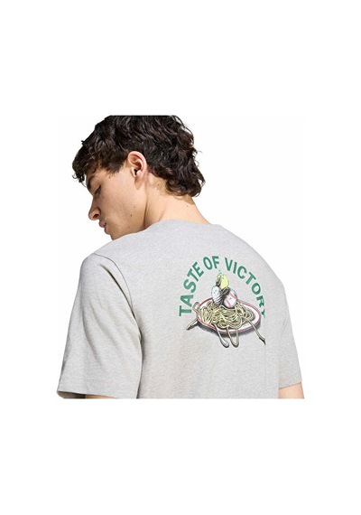 Adidas M Taste Of Vıctory Pasta Tee Erkek Günlük Tişört Kg0945 Gri