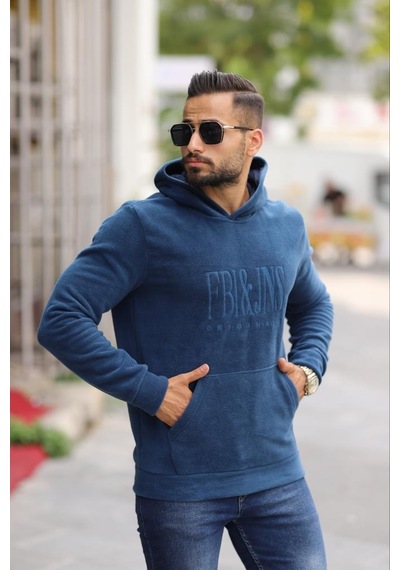 KAPŞONLU SLİMFİT POLAR ERKEK SWEATSHİRT