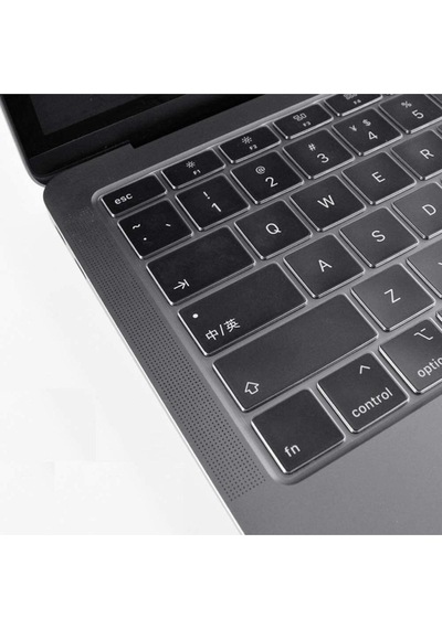 Apple Uyumlu MacBook Air 2020 13 Inc A2179 Ile Türkçe Q Klavye Slim Şeffaf Klavye Koruyucu Kılıf Çok Renkli