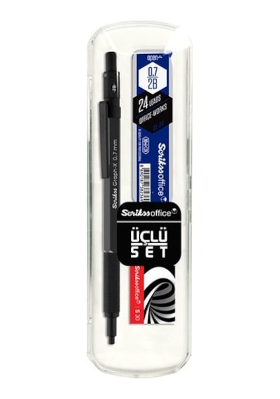 Scrikss Graph-x Metal Versatil Kalem 0.5 Mm Antrasit 3'lü Set