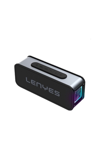 Lenyes S856 Rgb Işıklı Mikrofonlu Bluetooth Speaker Hoparlör V5.0 Siyah