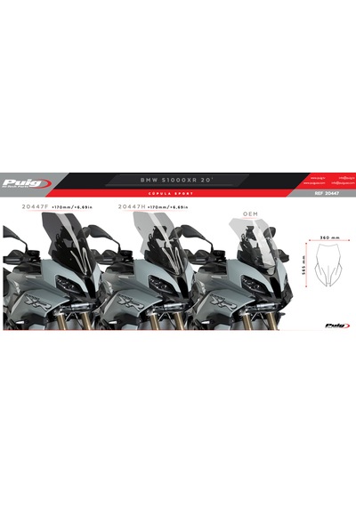 Bmw S 1000 Xr S1000xr 2020-2025 Puig Füme Tur Camı Füme