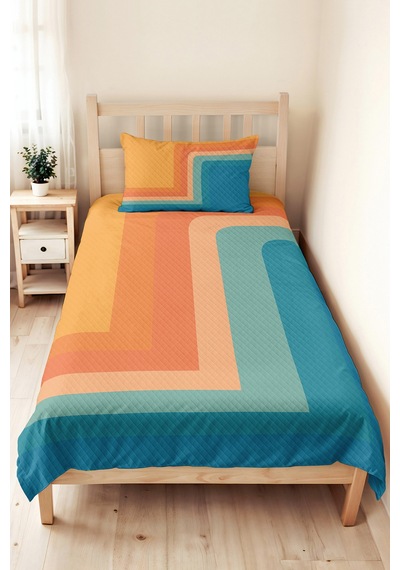 Geometrik Mavi Genç Odası Tek Kişilik Pike Takımı - Turuncu Retro 160x220 Cm Kapitone Yatak Örtüsü Kabuğu Perde Solgunluğu Geometrik Mavi Genç Odası Tek Kişilik Pike Takımı - Turuncu Retro 160x220 Cm Kapitone Yatak Örtüsü Kabuğu Perde Solgunluğu