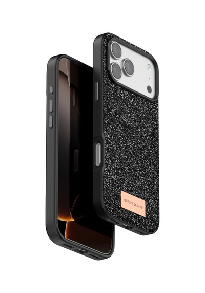Onegif Apple İphone 17 Pro Max Bright Simli Kapak - Siyah - Siyah
