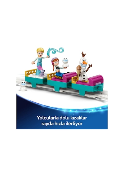 LEGO® ǀ  Disney Princess Karlar Ülkesi Elsa'nın Şatosu ve Kızak Macerası 43281 – 4 Yaş ve Üzeri Çocuklar için Yapım Seti  (216 P)