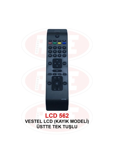 Vestel Uyumlu Lcd Kayik Modeli Üstte Tek Tuşlu Lcd Kumandası
