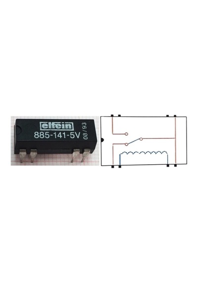 885-141-5V Reed Röle Tek Enversör Kontak 5Vdc 0.25A