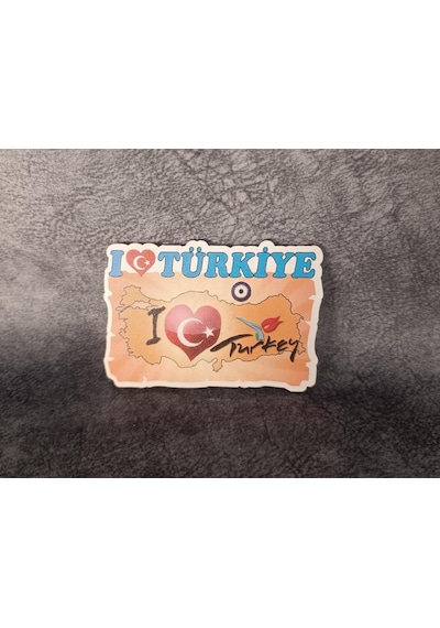 Magnet Harita Nazar Göz Turistik Buzdolabı Süsü Ahşap Magnet Mıknatıslı