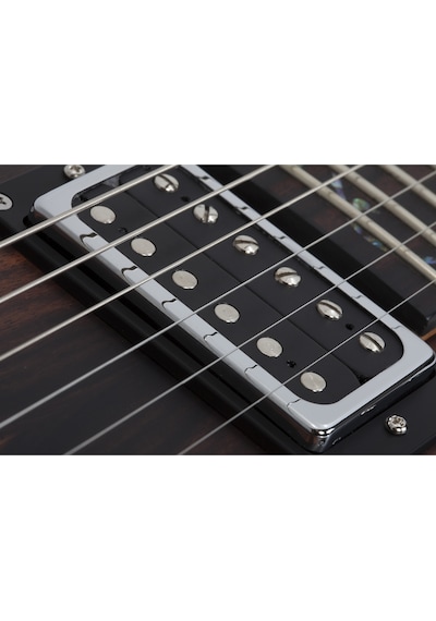 Schecter C-1 Exotic Ebony Elektro Gitar (Natural Satin)