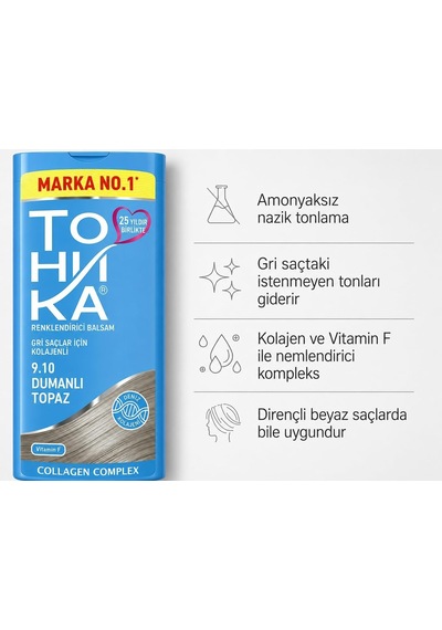Tonıka Renk Veren Saç Balsamı 9.10 Dumanlı Topaz Smoky Topaz 150 Ml