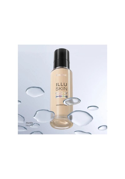 The One Illuskin Glow Reflective Fondöten Vanilla Neutral 46329 Bej Bej