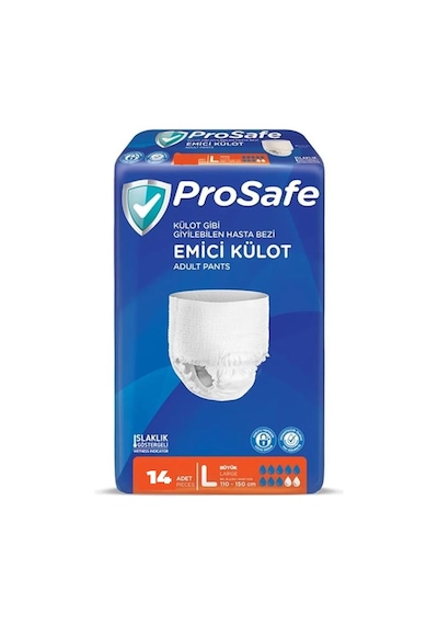 Prosafe Yetişkin Emici Külot 110 - 150 Cm Large 14 Lü