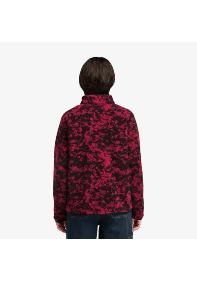 Timberland Printed Full-zıp Sherpa Kadın Bordo Cekettb0a5zuqefy1