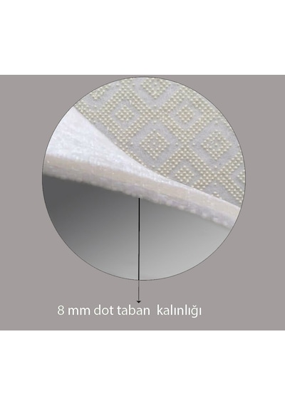 Rovigo Home Dijital Baskı Yıkanabilir Kaymaz Taban Salon Halısı Rvg0630 Kahverengi