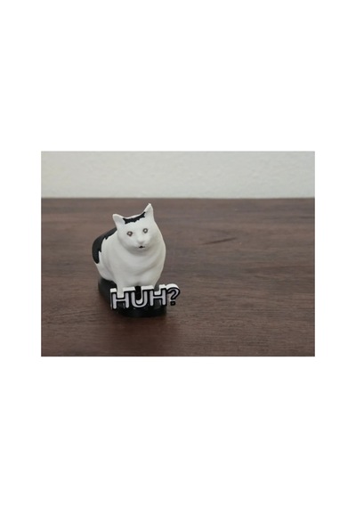 Meşhur İnternet Meme İ Huh Kedi Dekoratif Süs