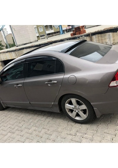 Honda Civic Uyumlu Yedek Parça Arka Cam Üstü Spoiler İnce Model 2