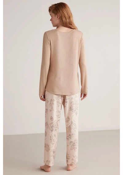 Catherine's Lux Mood Pijama Takımı Bej
