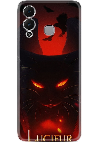 Infinix Hot 12 Play Kılıf Silikon Desen Özel Seri Lucifur 1672