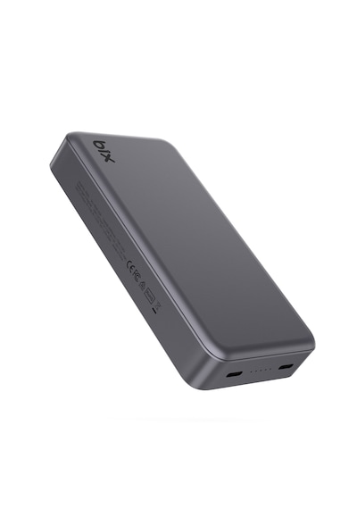 Bix Pb205 20000 Mah Pd 20w Çift Usb-c Portlu Powerbank Koyu Gri