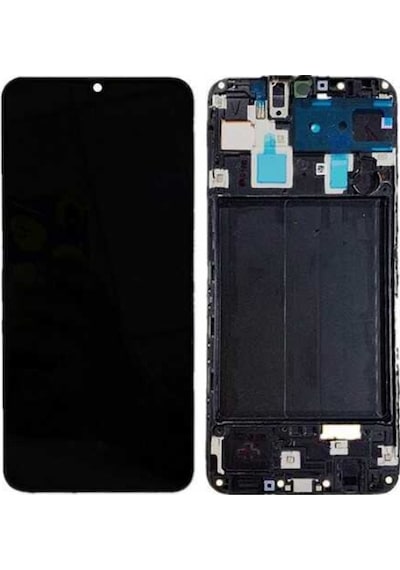 Te Samsung Uyumlu A30 A305f Çıtalı Lcd Ekran Dokunmatik