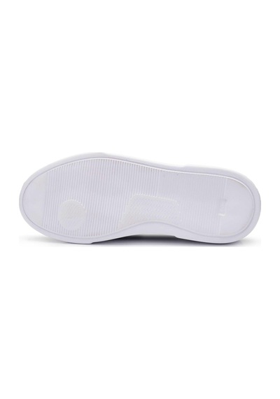 Siyah Bağcıklı Sneaker Erkek Ayakkabı -92115--antik Siyah 201 - Taban Rnk Beyaz Çok Renkli