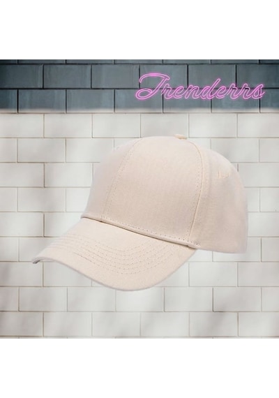 Tezzgelsin Unisex Arkadan Ayarlanabilir Basic Beyzbol Kep Krem