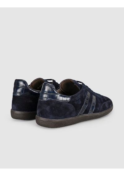 Kadın Lacivert Süet Deri Sneaker